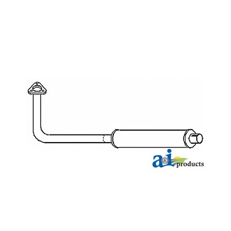 A & I Products MUFFLER 52.25" x17" x1.75" A-MF7010
